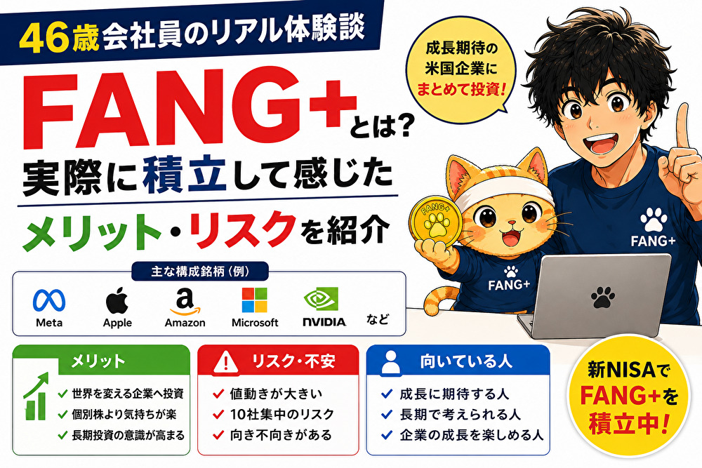 FANG＋とは？新NISAで実際に積立して感じたメリットとリスク