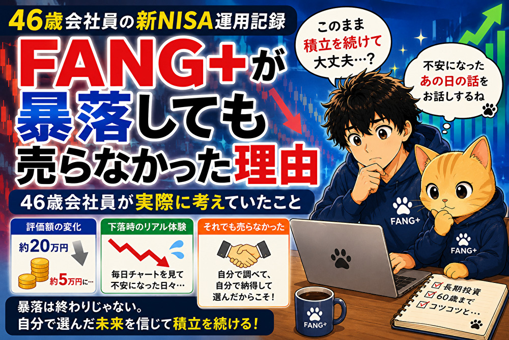 FANG＋が暴落しても売らなかった理由｜46歳会社員の新NISA積立体験と長期投資の考え方