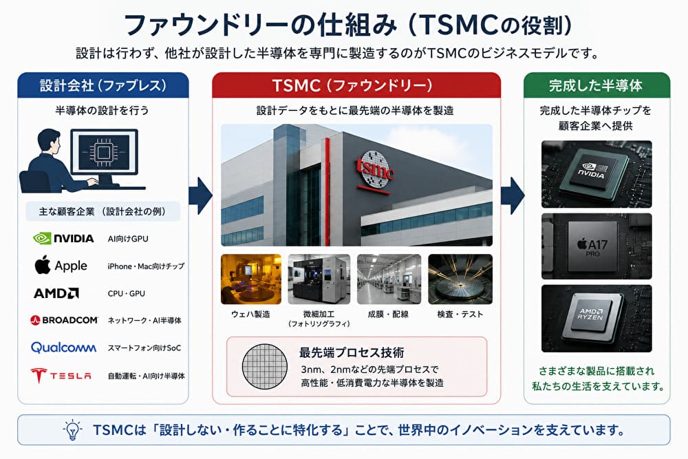 ファウンドリーの仕組みを示した図